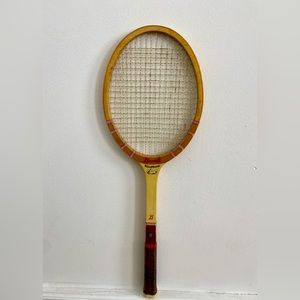 Vintage Wimbledon Bancroft Wooden Tennis Racket